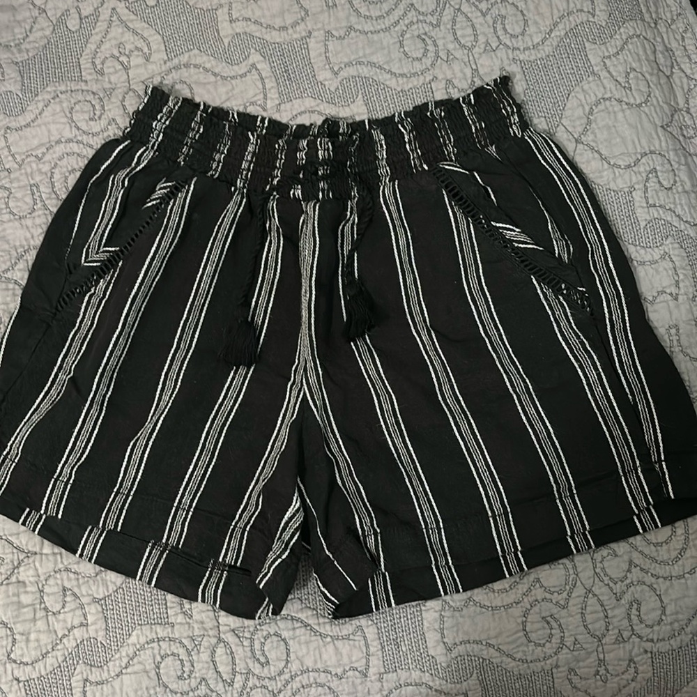 Rayon and linen Shorts